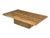 Contemporary 1960s Organic Modern Solid Teak Coffee Table With Sculptural Pedestal Base For Sale - Image 3 of 7