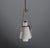 Vintage Italian Pendant Lamp in Opaline Glass and Lacquered Wood, 1950s For Sale - Image 10 of 15