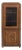 1920-1929 France Warm Honey Oak Carved Oak Vitrine Cabinet For Sale