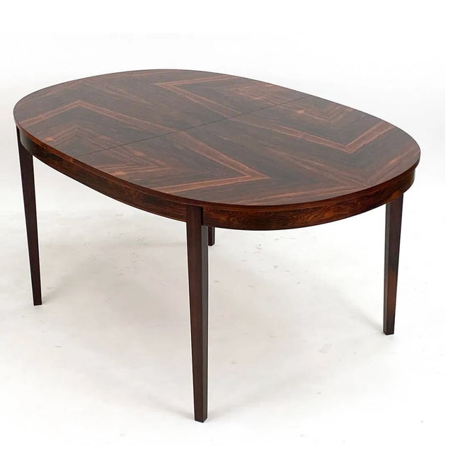 Mid-Century Modern Swedish Rosewood Extension Dining Table, C. 1960s For Sale - Image 3 of 11