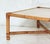Italian Italian Bamboo and Rattan Low or Coffee Table With Square Glass Top For Sale - Image 3 of 12