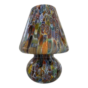 Contemporary Venetian Multicolored Millefiori Murrine "Fungo" Table Lamp in Murano Glass