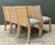 Late 20th Century Vintage Woven Rattan Dining Chairs in Quadrille For Sale - Image 5 of 18