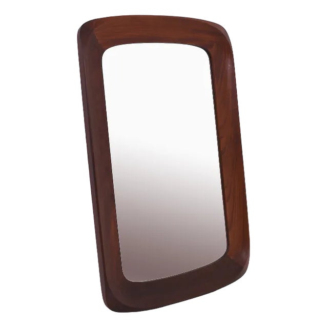 Teak Wall Mirror from Glas & Trä, 1960s For Sale