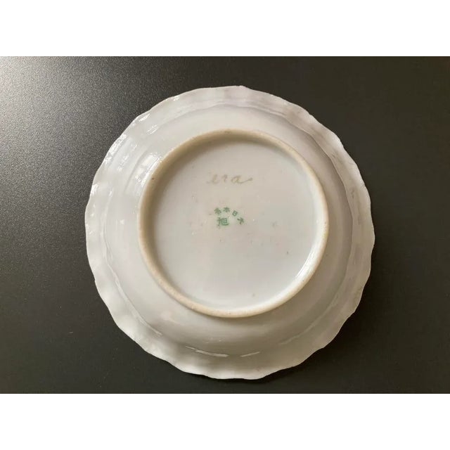 Mid 20th Century Chinese Art Nouveau Gold Porcelain Iris Design Catchall Bowl For Sale - Image 10 of 18