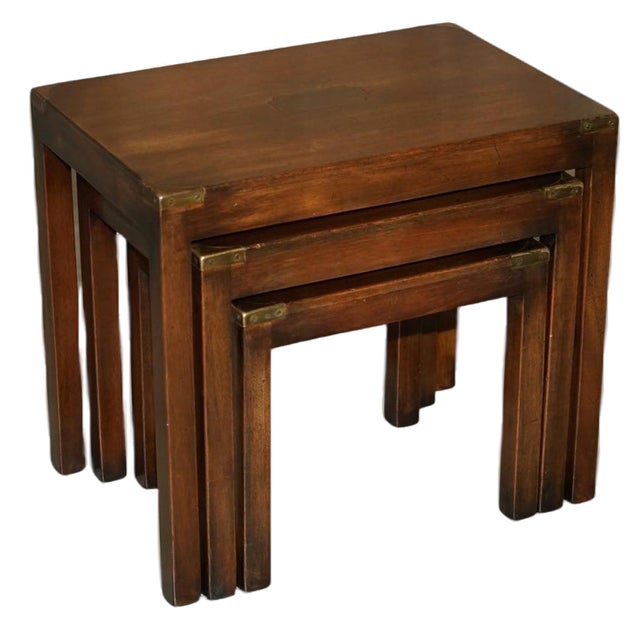 Vintage Nesting Tables from Harrods, Set of 3 For Sale
