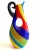 Vintage 1980's Postmodern Italian Murano Art Glass Fused Multicolor Stripe Sculptural Pitcher Vase For Sale - Image 13 of 13