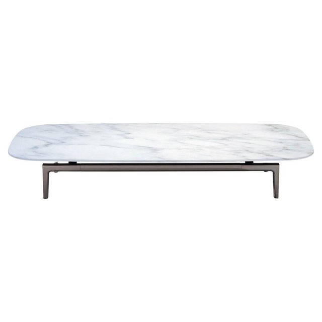 Volage Ex-S Coffee Table in Marble and Aluminium Base by Philippe Starck for Cassina For Sale - Image 16 of 16
