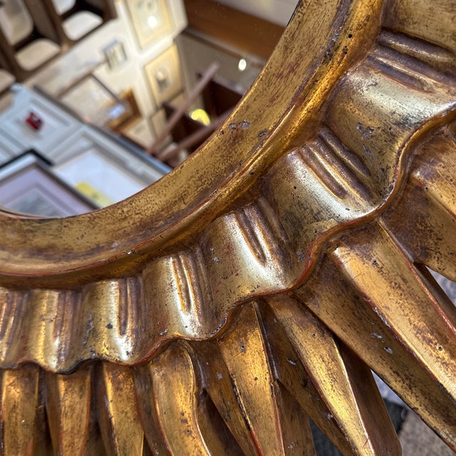 Nancy Corzine Sunray Golden Starburst Wall Mirror For Sale - Image 12 of 12