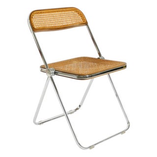 Plia Folding Chair with Vienna Cane by Giancarlo Piretti for Castelli, 1970s For Sale