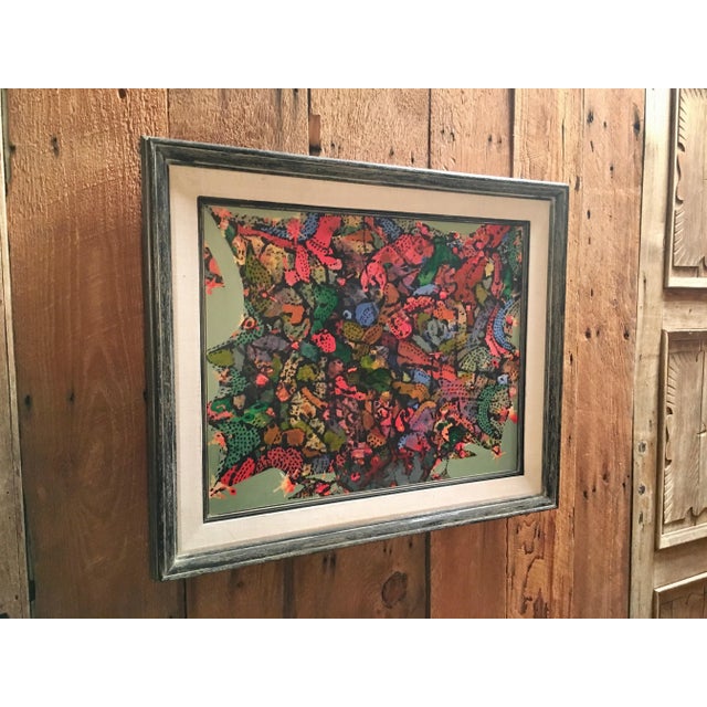 Vintage Mid-Century Edmund Kohn "Christmas Bouquet" Painting For Sale - Image 10 of 13