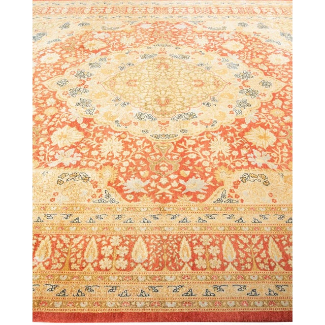 Solo Rugs Mogul, One-of-a-Kind Hand-Knotted Area Rug - Orange, 8' 2" x 10' 2" For Sale - Image 4 of 8