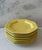Ceramic Set of 8 Octagon Daffodil All Yellow Independence Ironstone Small Plates by Interspace For Sale - Image 7 of 14