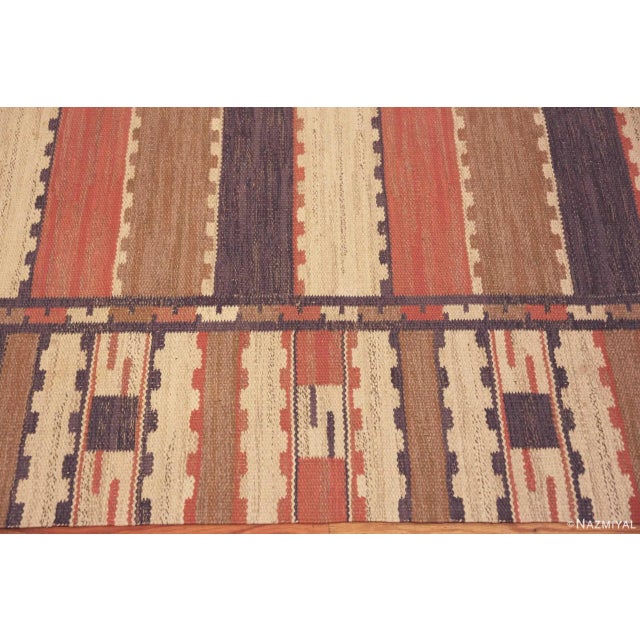 Nazmiyal Collection Vintage Marta Maas Sommarmattan Kilim Rug For Sale In New York - Image 6 of 8