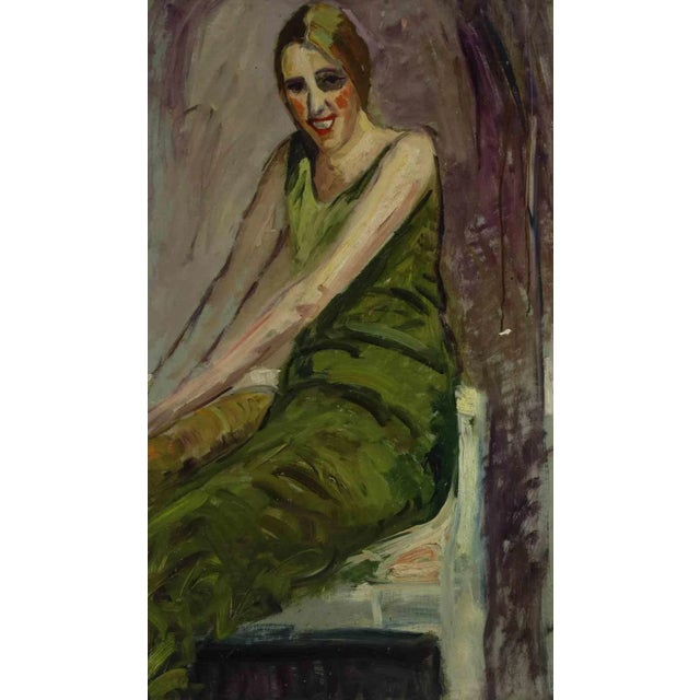 Antonio Feltrinelli, Woman, Original Painting, 1930s For Sale - Image 4 of 4