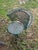 Russell Woodard Vintage Woodward Briarwood Style Green Wrought Iron Mesh Table and 4 Barrel Chairs For Sale - Image 4 of 5