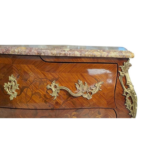 Napoleon III Walnut Chest of Drawers by Perino, Italy For Sale - Image 11 of 12