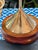 Brass Vintage Petite Brass Balance Scale on Mahogany Base For Sale - Image 8 of 9