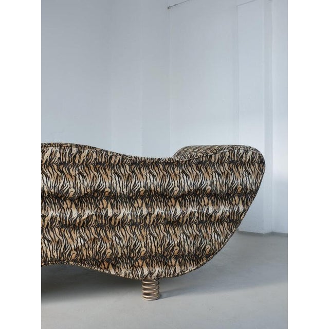 Textile Large Postmodern Animal Print Sofa, Germany, 1990s For Sale - Image 7 of 10
