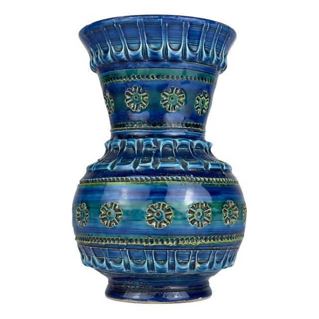 Vintage Ceramic Vase by Aldo Londi for Bitossi, 1970s For Sale