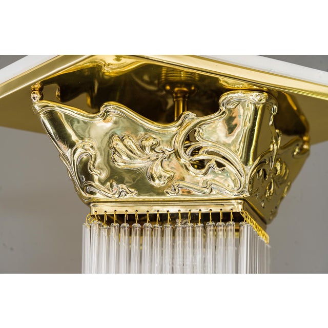 1900 - 1909 Floral Ceiling Lamp from Jugendstil, Vienna, 1908 For Sale - Image 5 of 14