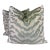 Tiger Chenille in Aqua/Green 22" Pillows-a Pair For Sale
