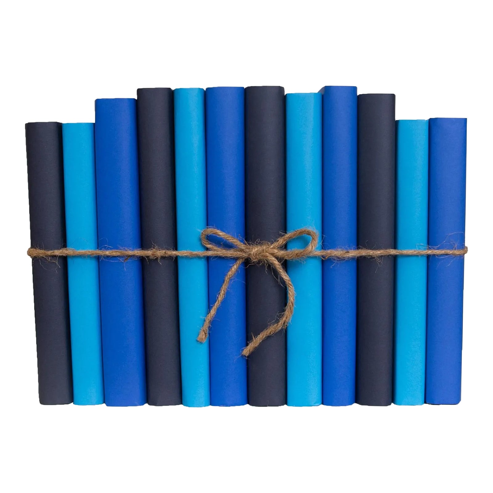 Decorative Books - Denim Paper Wrapped Book Bundle - 1 Foot of Blue ...