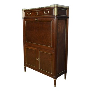 Louis XVI Mahogany Secretary, Late 18th Century For Sale