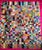 Boho Chic Vintage Handmade Satin Patchwork Queen Size Bed Cover For Sale - Image 3 of 7
