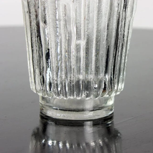 Iconic vase by designer Pavel Pánek. Produced in Czechoslovakia in 1979 in Libochvice glass factory. The vase is made of...