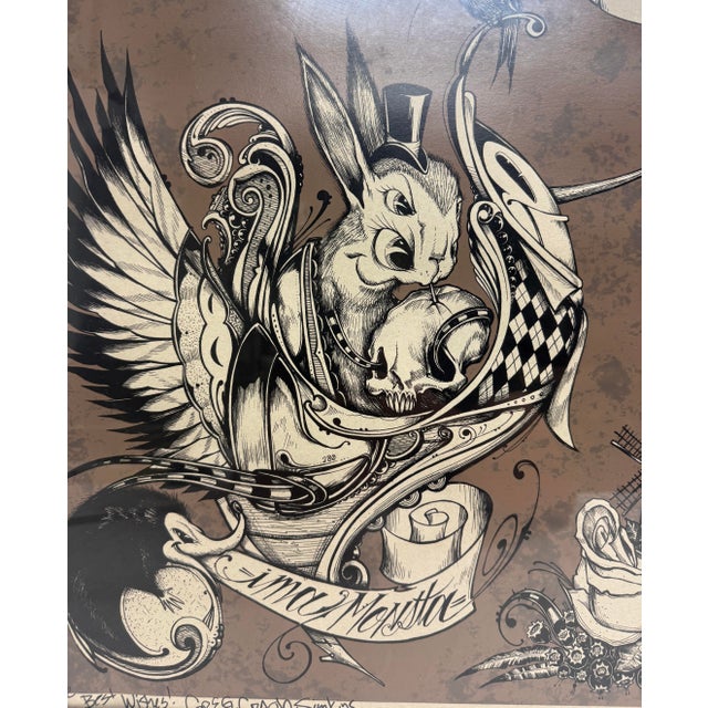 Vintage Original Hand Signed Greg Craola Simkins Ima Monsta Bunny Juxtapoz Print For Sale - Image 14 of 14