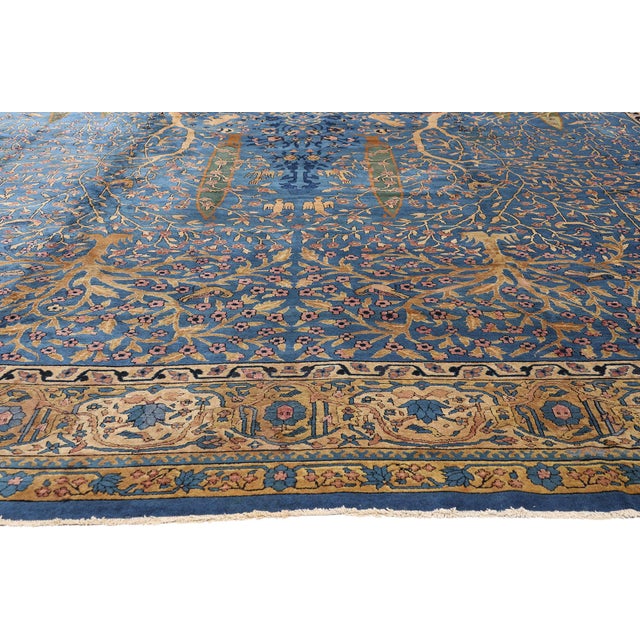 Late 19th Century Indian Agra Rug, 11'06 X 23'01 For Sale - Image 4 of 10