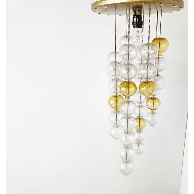 Mid-Century Modern Tulipan Ceiling Light attributed to Kalmar, 1960s For Sale - Image 3 of 10
