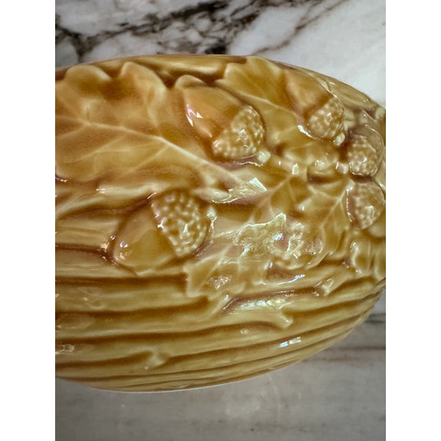 1980s Bordallo Pinheiro Portugal Pinecone Jardiniere For Sale - Image 5 of 5