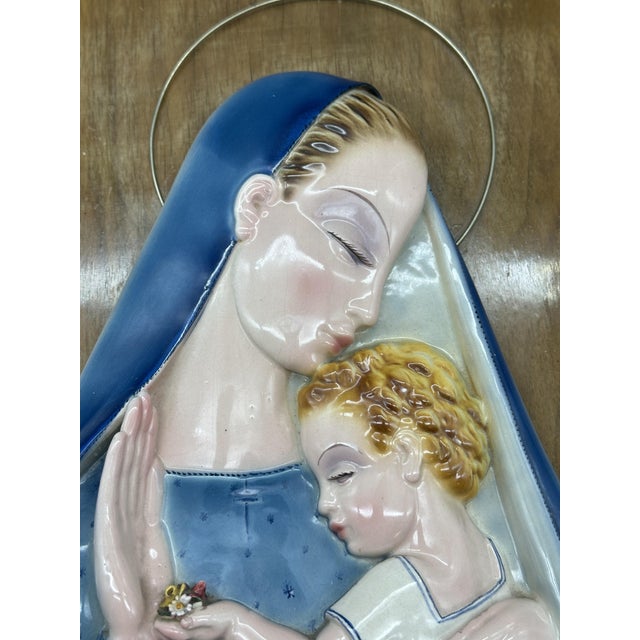 Madonna and Child by Tosin Tarcisio, 1920s-1940s For Sale - Image 4 of 12