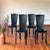 1970s Sossano Italian Postmodern Leather Dining Chairs For Sale - Image 5 of 8