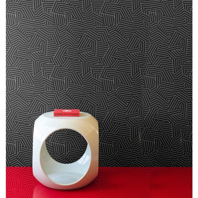 Schumacher Schumacher Deconstructed Stripe Wallpaper in Greige For Sale - Image 4 of 4