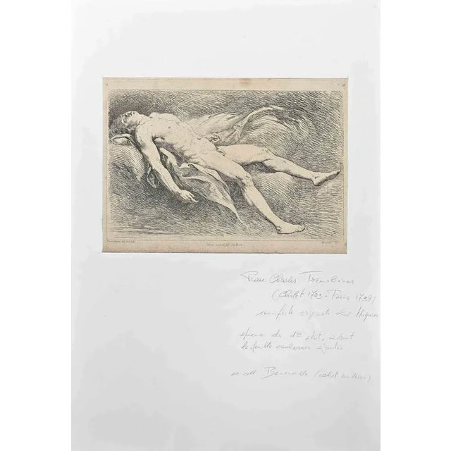 With King's Privilege is an Original Etching (chez Huquier) realized by Pierre Charles Trémolières (1703-1739 Paris). The...
