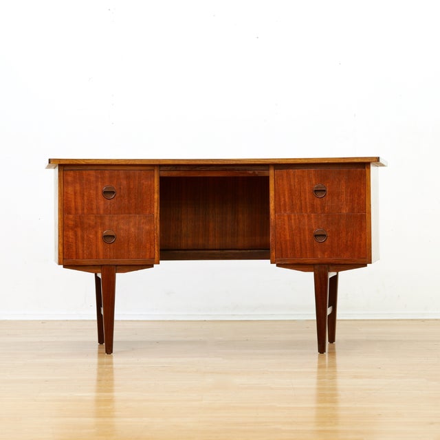 1960s 1960s Small Mid Century Teak Desk For Sale - Image 5 of 11