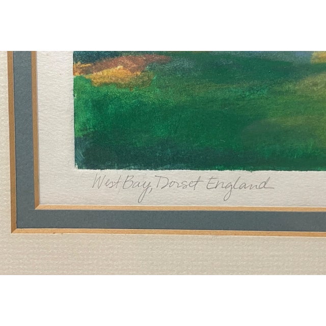 Vintage 82 Leigh Royer Landscape Abstract Expressionism Pastel West Bay Painting For Sale - Image 11 of 11