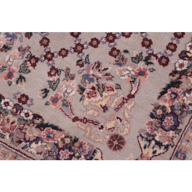 Shabby Chic Shabby Chic 1990's Pak-Persian Gray/Blue Wool Rug - 2'8'' X 4'4'' For Sale - Image 3 of 9