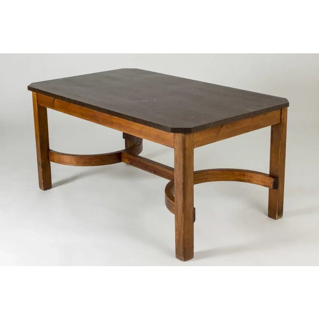 Mid-Century Modern Swedish Grace Limestone Dining Table For Sale - Image 3 of 12