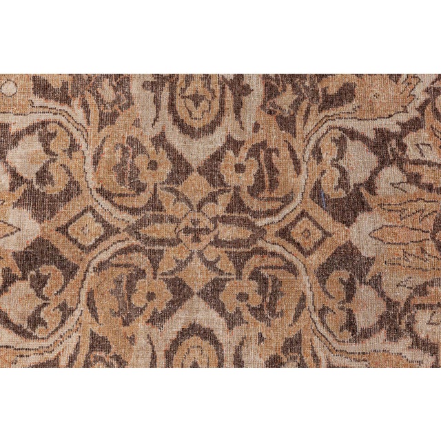 Textile Authentic Indian Amritsar Handmade Wool Rug For Sale - Image 7 of 8