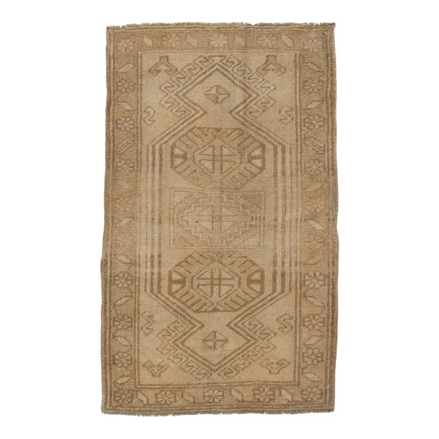 Traditional A Vintage Turkish Yastik Rug 1'11 X 3'2 For Sale - Image 3 of 3