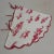 Handmade Red Toile Scalloped Christmas Tree Skirt with Red Piping For Sale - Image 9 of 9