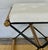 Modern Revelation Modern Ivory Tufted Leather X Marks the Spot Bench For Sale - Image 3 of 5