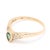 Dainty Emerald & Diamond Ring, 14k Yellow Gold, Ring Size 7.25, Engagement For Sale - Image 4 of 6
