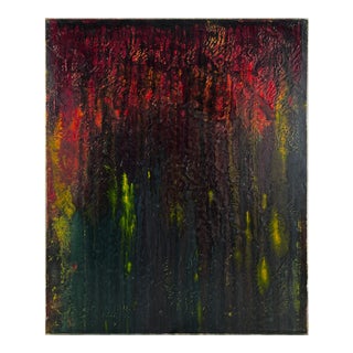 Fire in the Forest at Night by Dave Francis Original Acrylic on Canvas For Sale