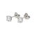Gender: Unisex Metal Type: 18K White Gold Length: 0.25 inches Weight: 0.75 grams One pair of rhodium plated 18K white...