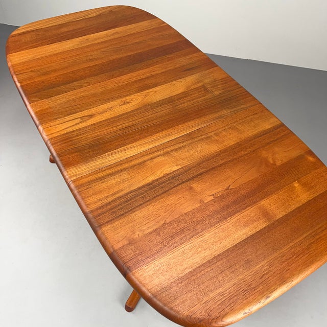 Superelliptical Teak Dining Table with Extension from Dyrlund, Denmark, 1970s For Sale - Image 14 of 16
